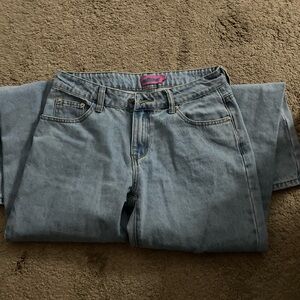 Raelynn Washed Low Rise Baggy Jeans